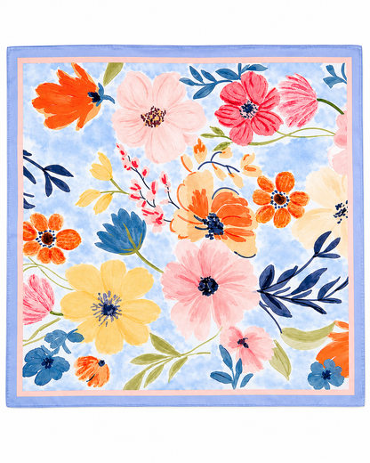 Floral Painting Print Bandana Scarf