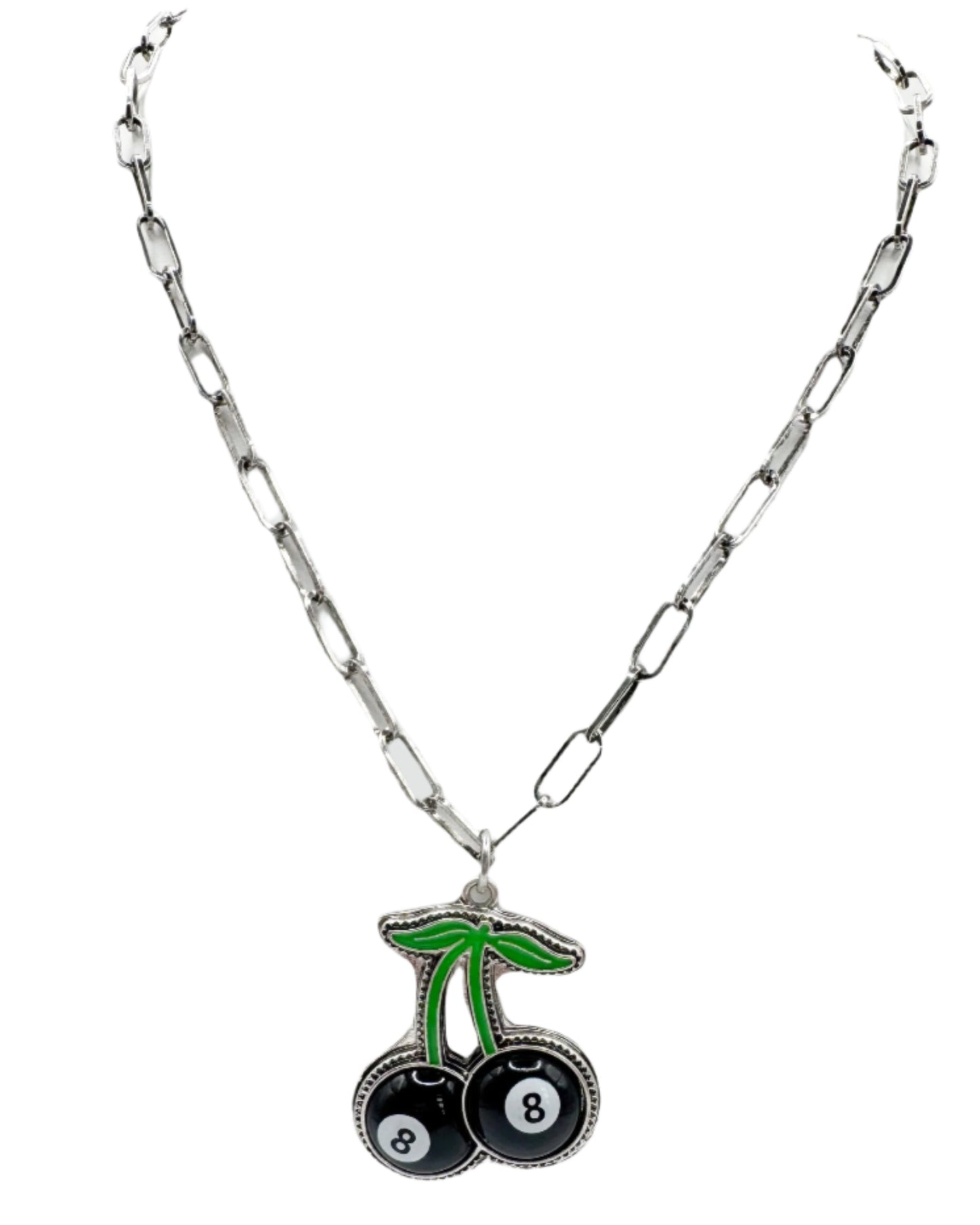 Cherry 8 Ball Necklace