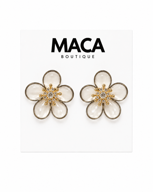 Large Flower Stud Earring