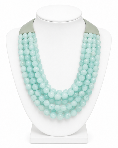 Multi-Layer Colored Bead Necklace