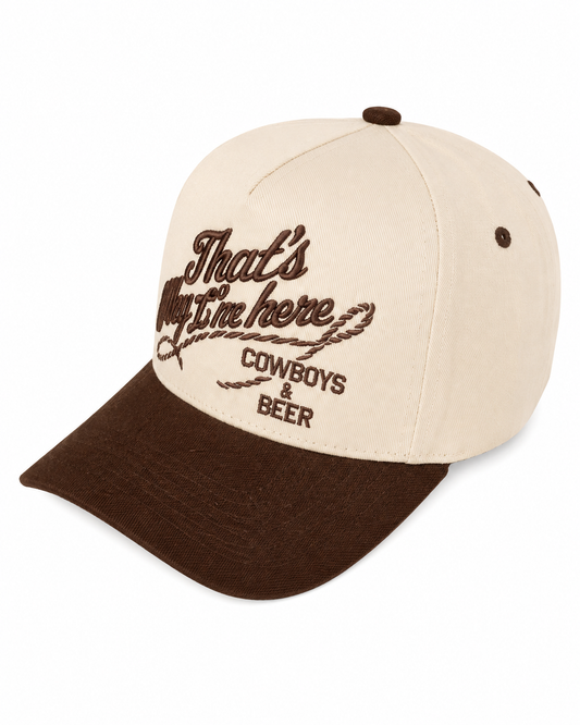 That's Why I'm Here Trucker Hat