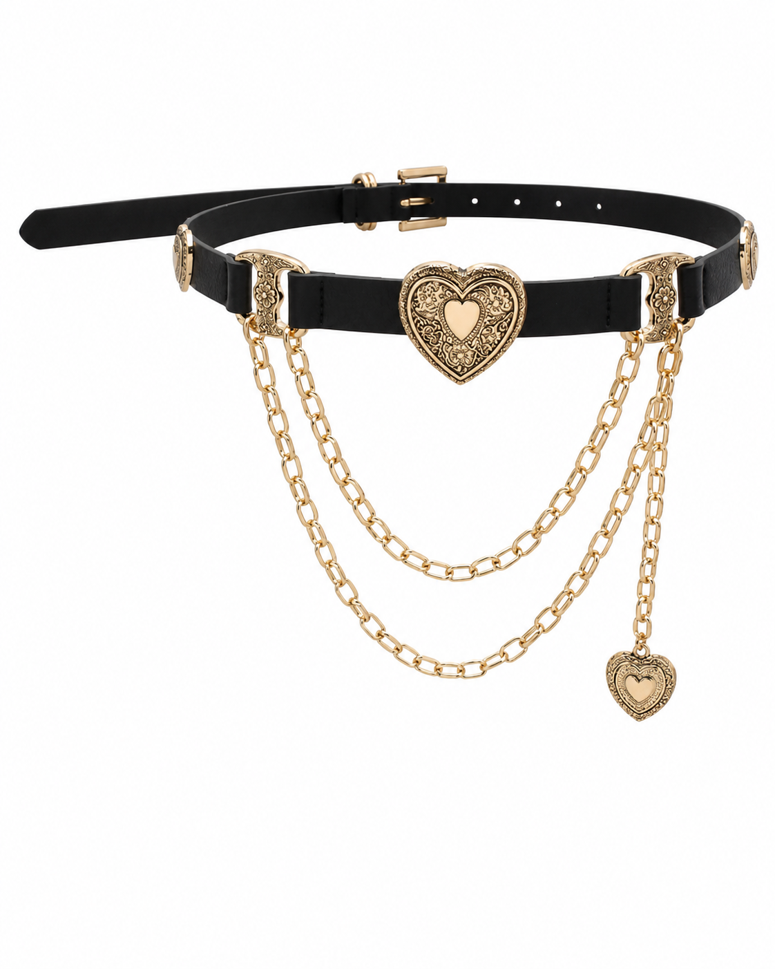 Vintage Heart Charm Belt
