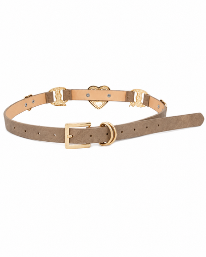 Vintage Heart Charm Belt