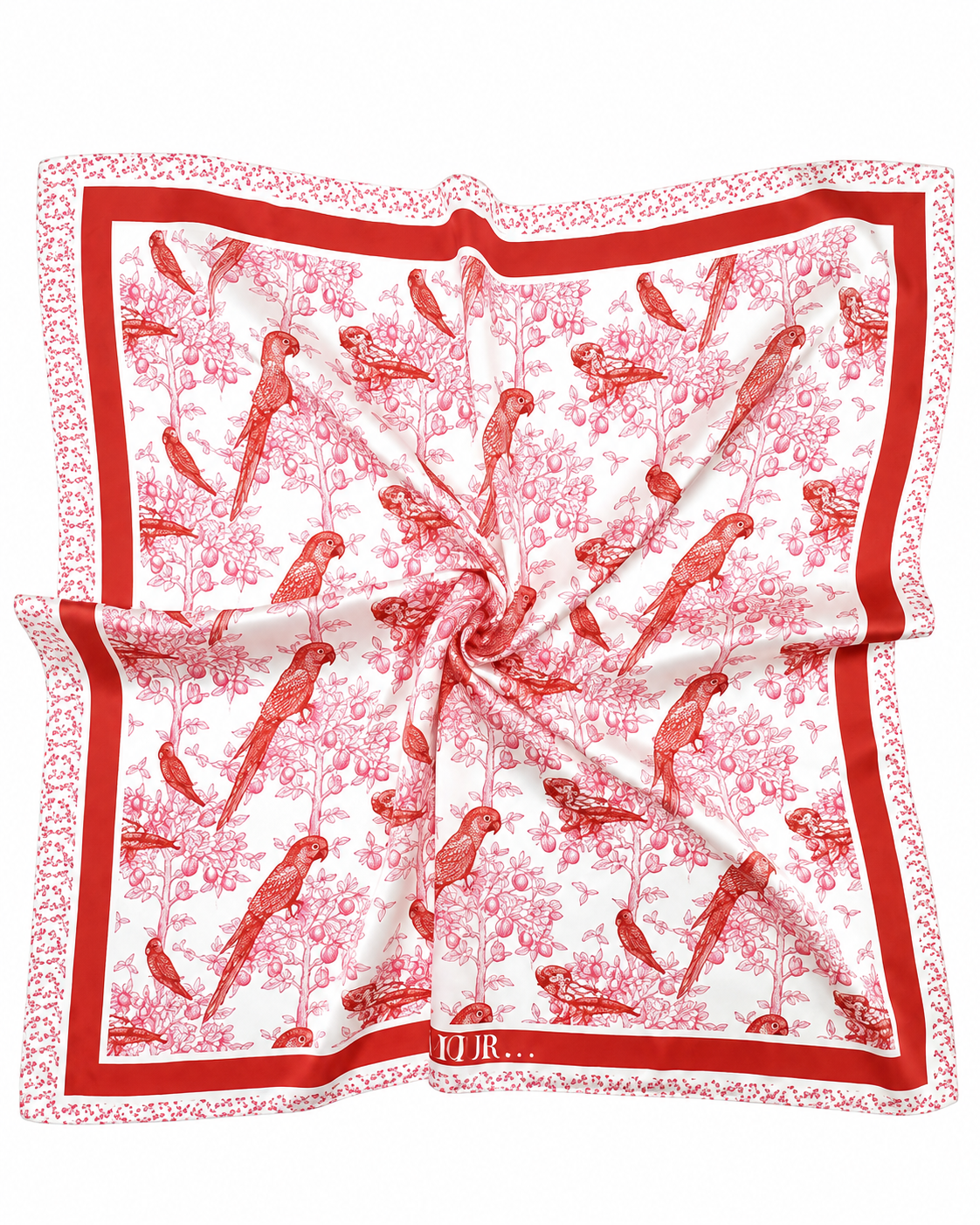 Bird Print Square Scarf