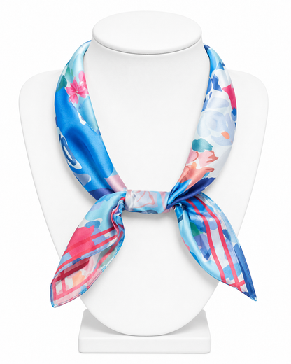 Abstract Garden Print Bandana Scarf