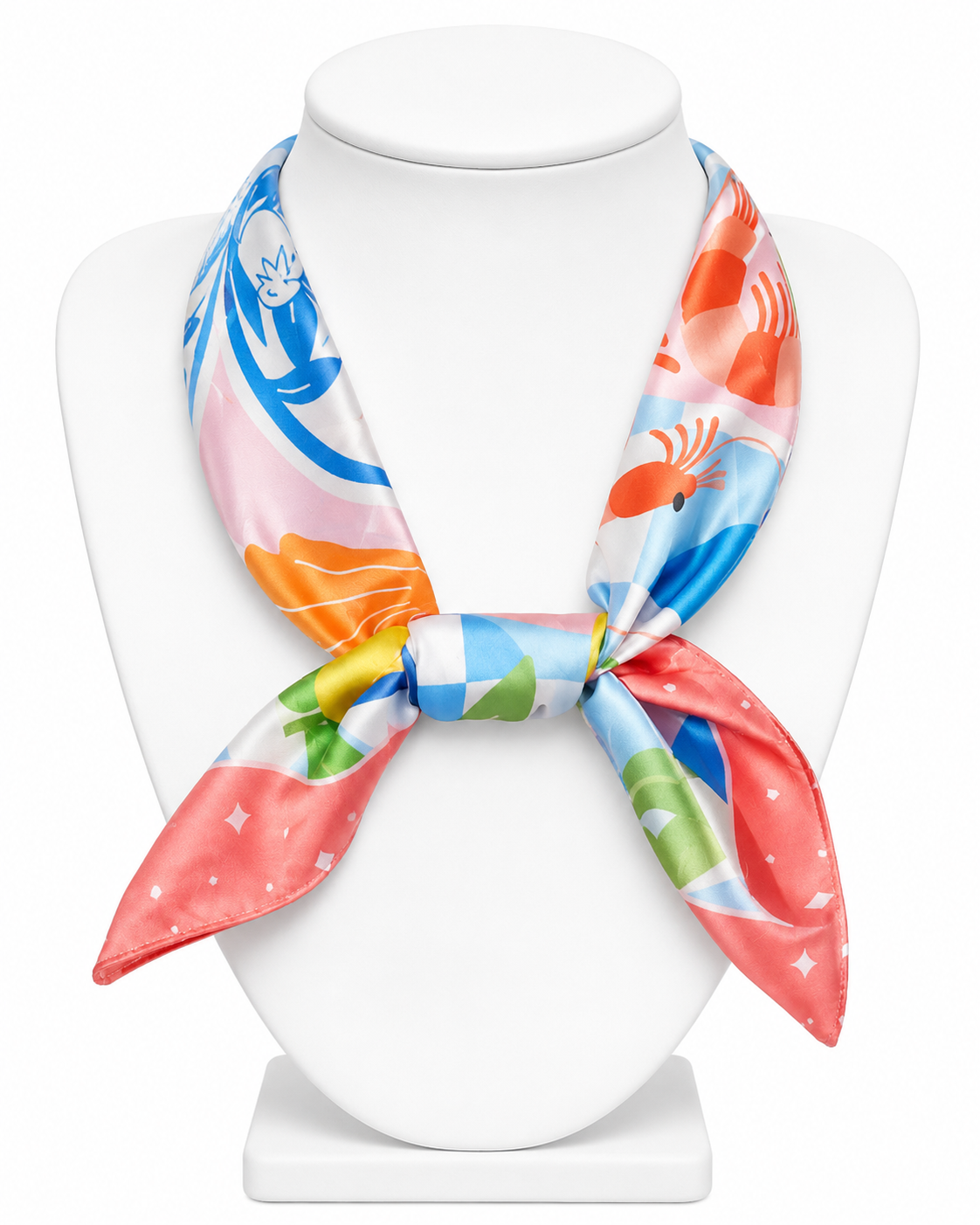 Seaside Feast Print Bandana Scarf