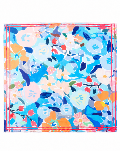 Abstract Garden Print Bandana Scarf