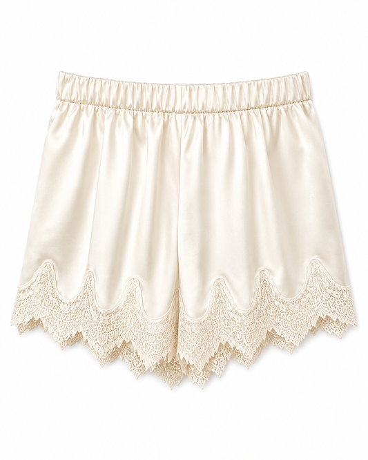 Lovely Lace Shorts - Cream