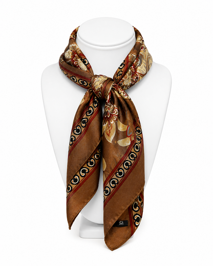 Saddlewood Silk Scarf