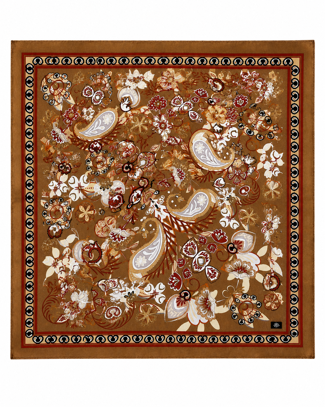 Saddlewood Silk Scarf