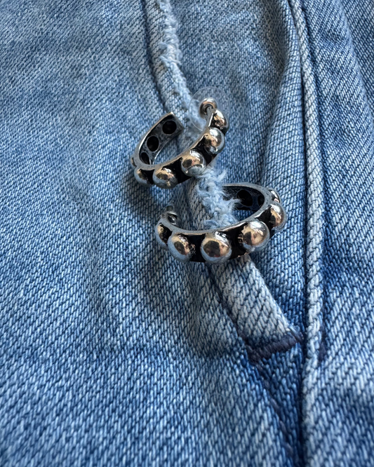 Beaded Hoop Earrings