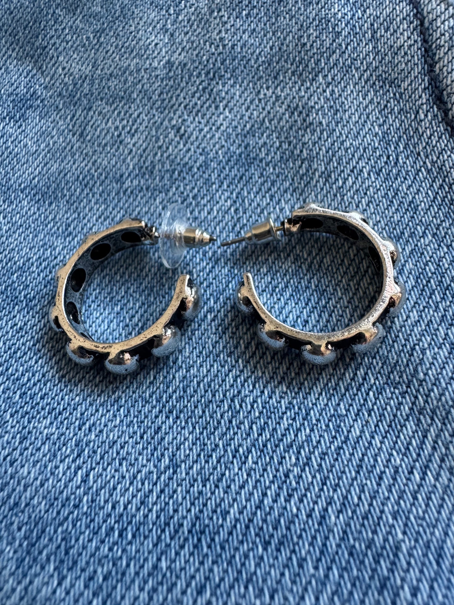Beaded Hoop Earrings
