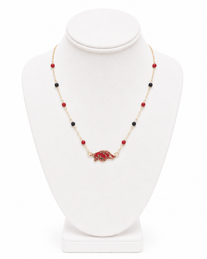 Arkansas Razorbacks Logo Layering Necklace