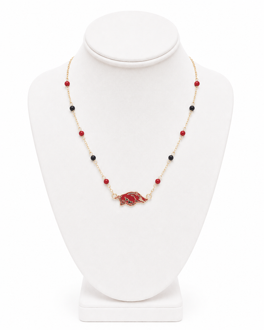 Arkansas Razorbacks Logo Layering Necklace