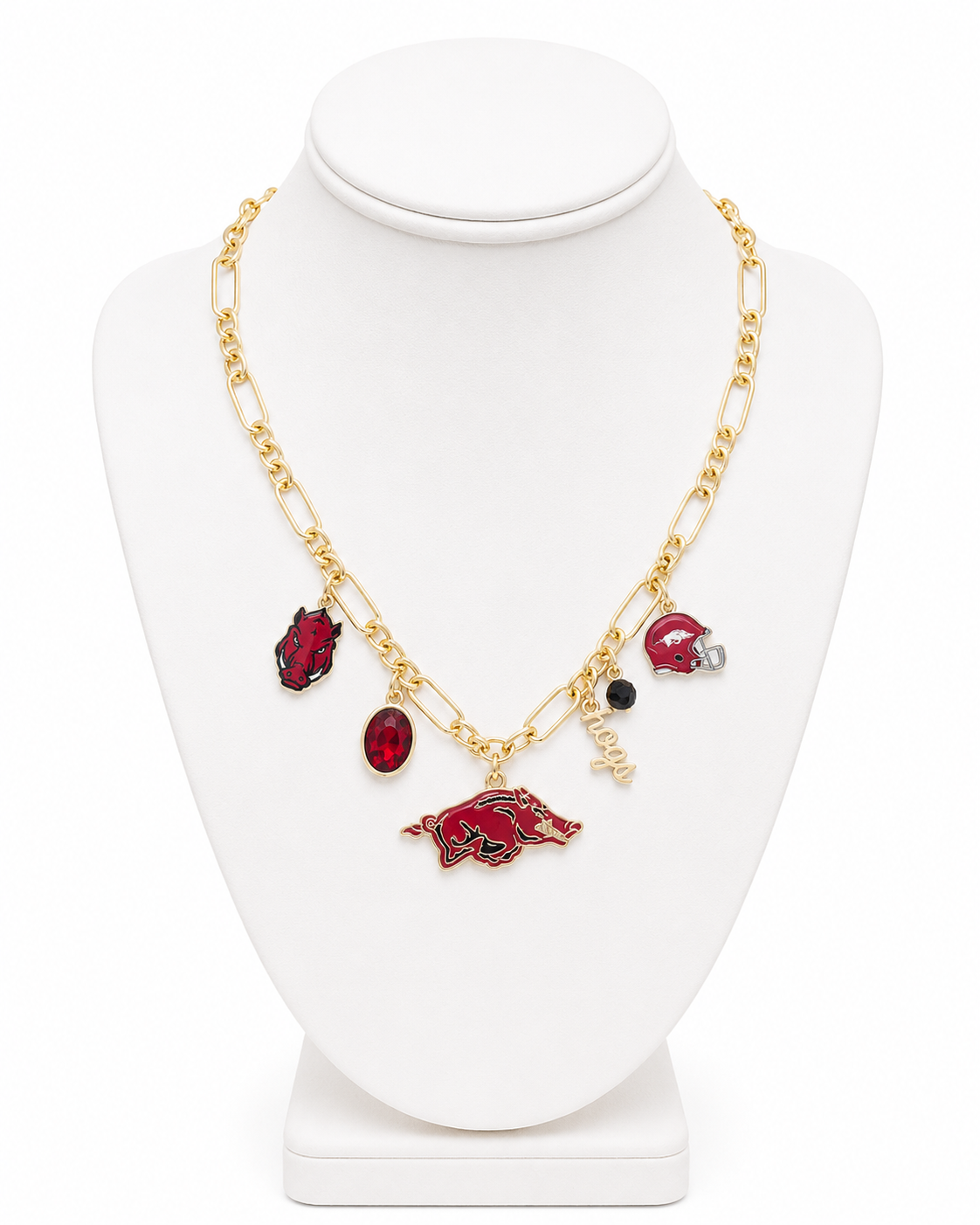Arkansas Razorbacks Gameday Charm Necklace