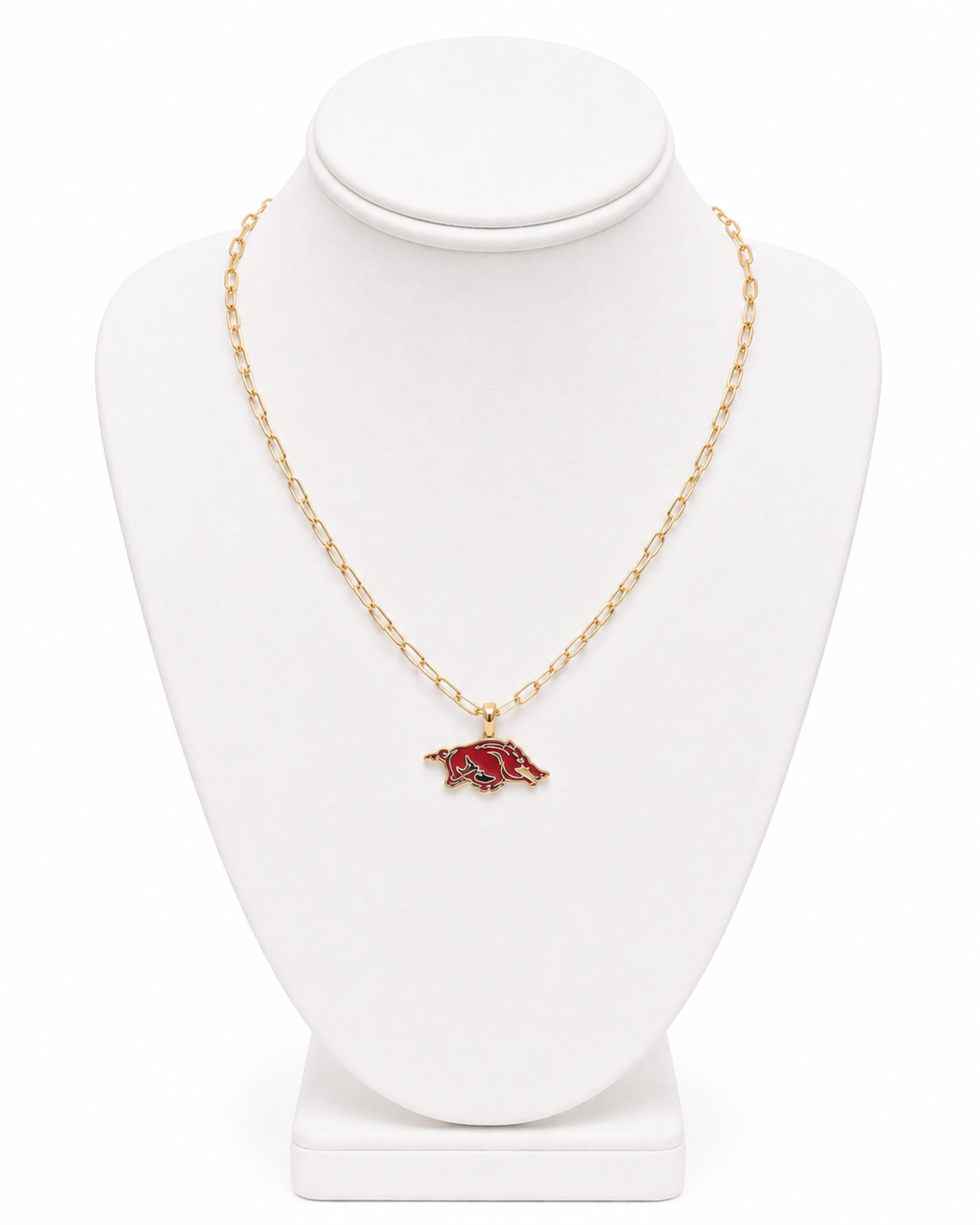 Arkansas Razorbacks Enamel Pendant Necklace