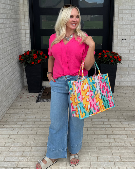 The Blake Essential Blouse - Pink
