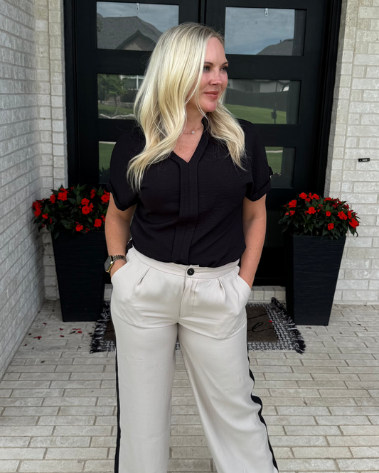 Blake Essential Blouse - Black