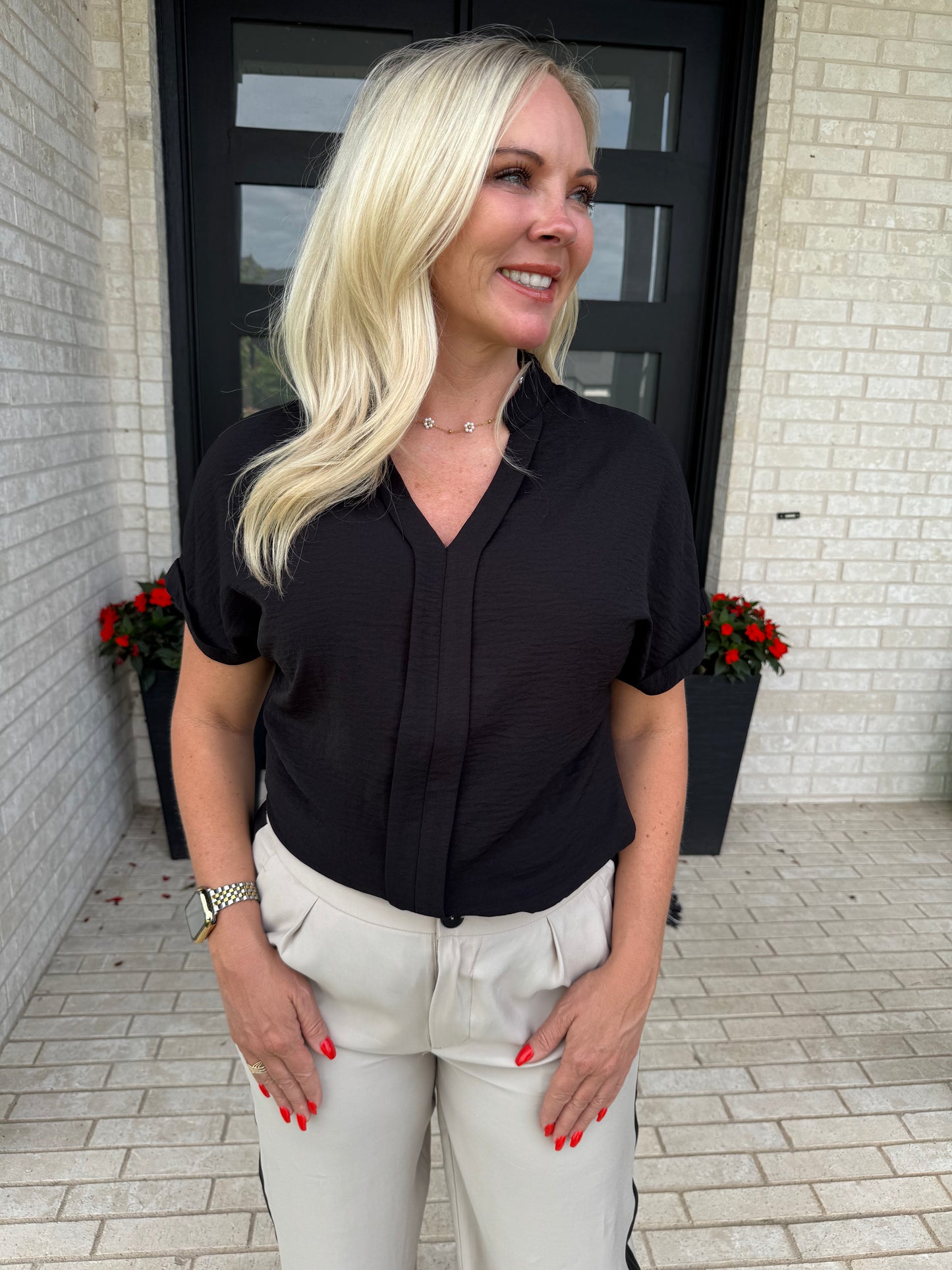 Blake Essential Blouse - Black