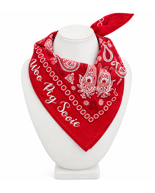 Woo Pig Sooie Embroidered Bandana
