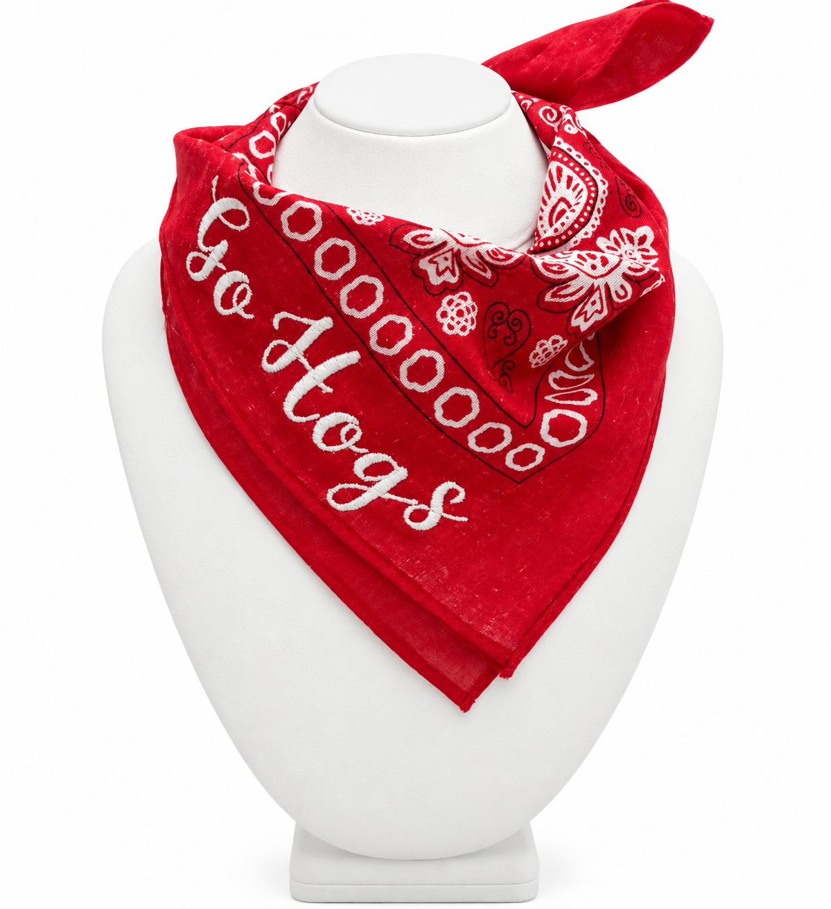 Go Hogs Embroidered Bandana
