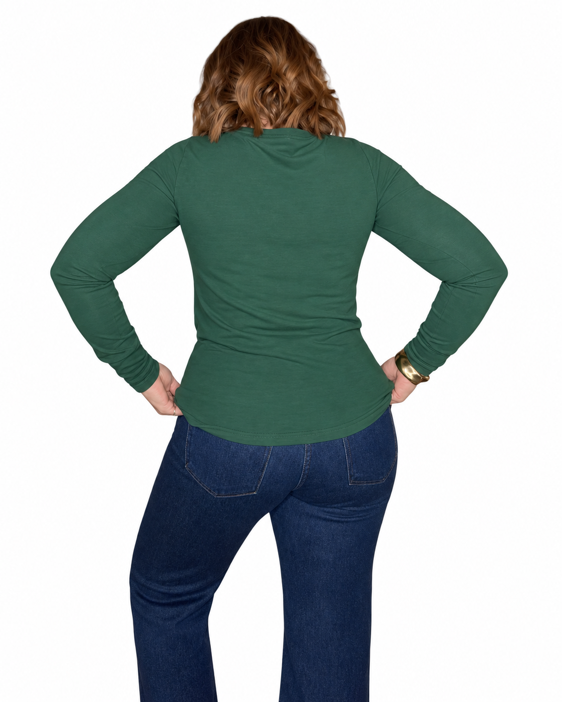 Stacy Long Sleeve Top - Pine