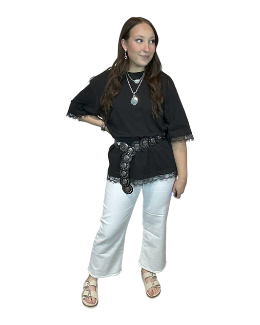 Lace Trim Tee