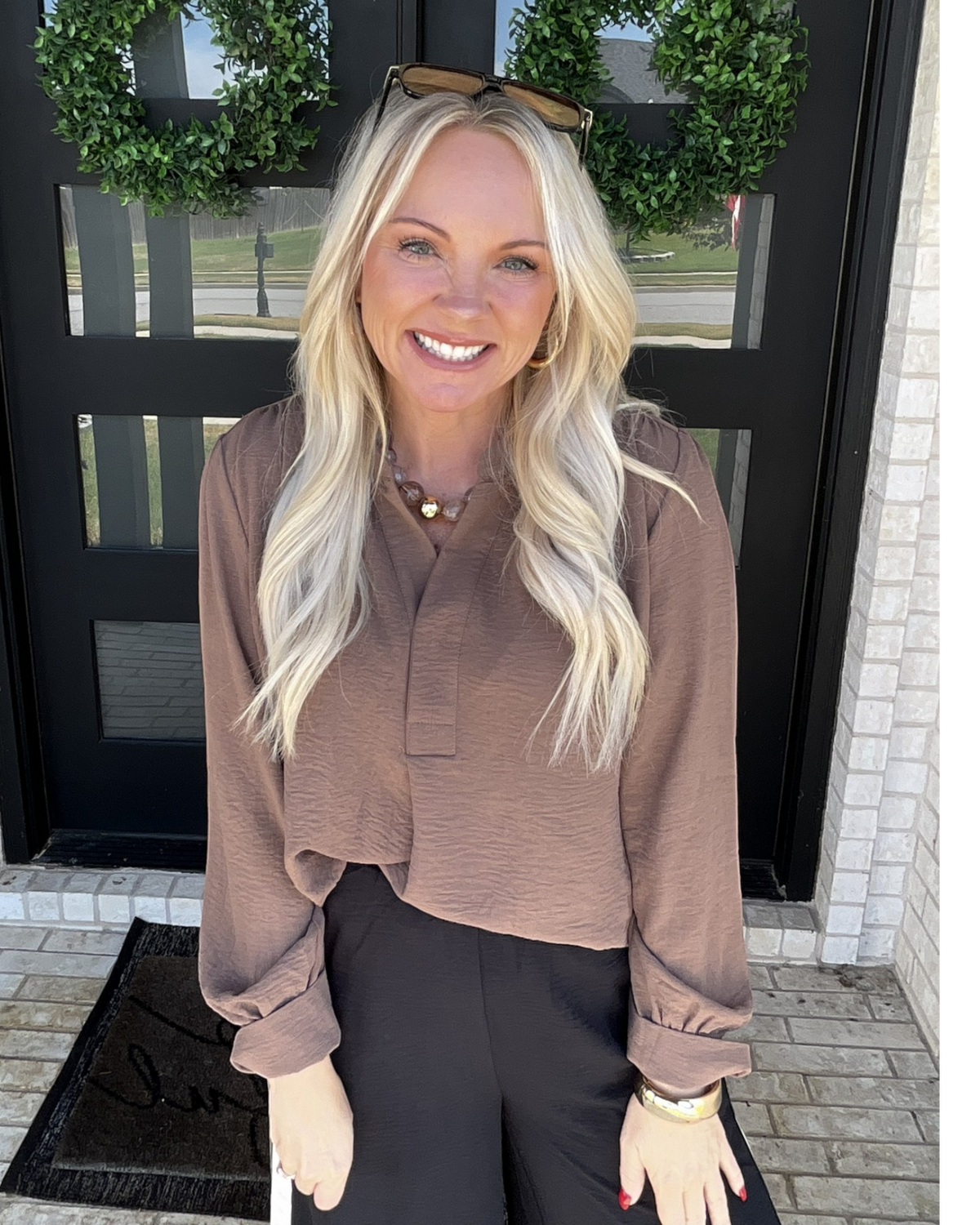 Noted Blouse - Mocha