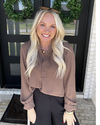 Noted Blouse - Mocha