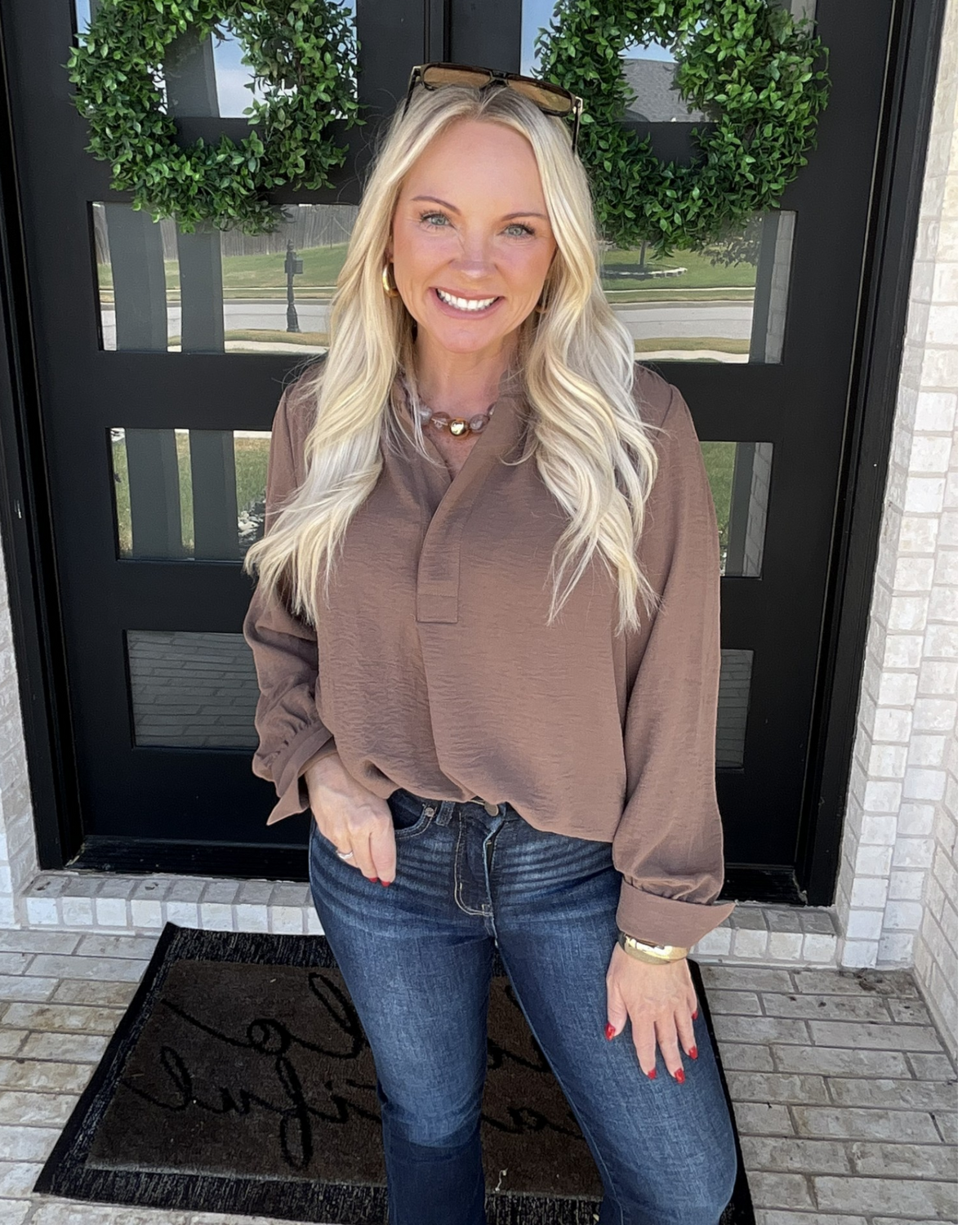 Noted Blouse - Mocha