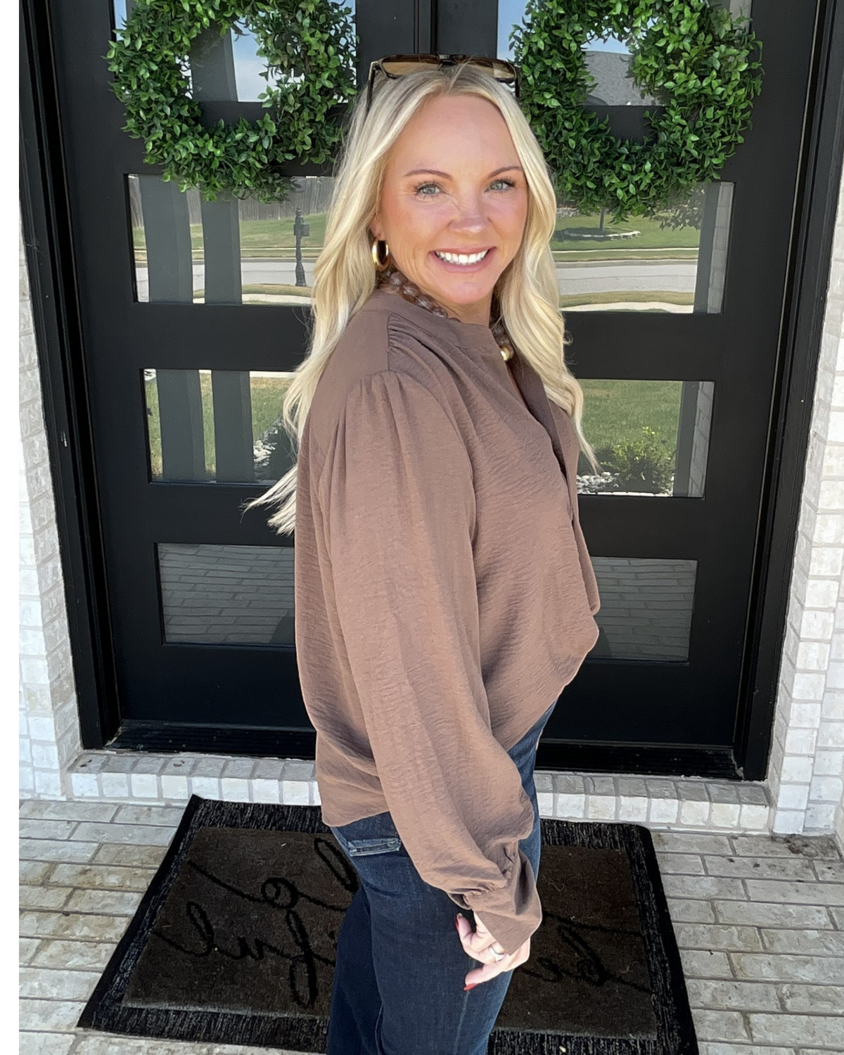 Noted Blouse - Mocha