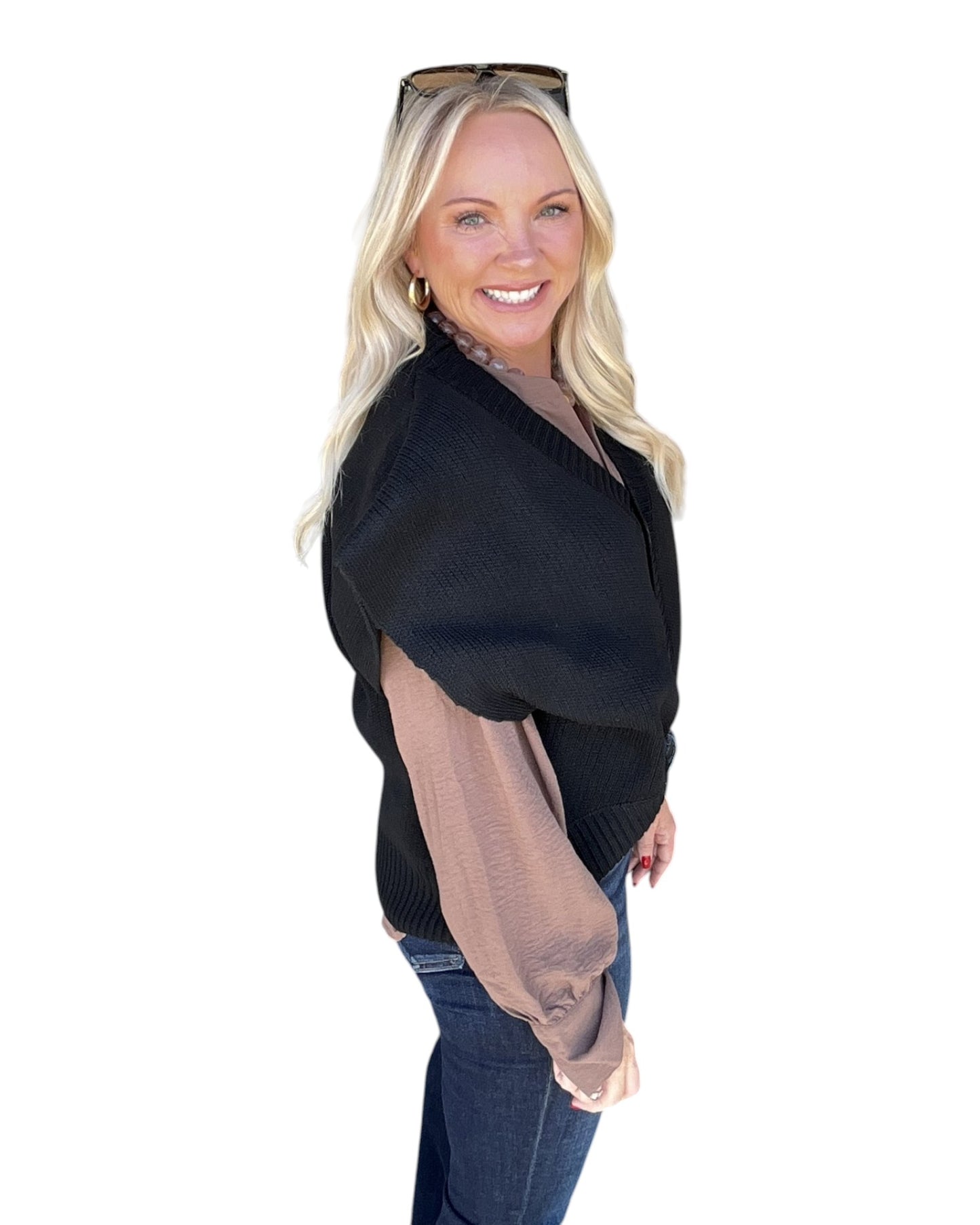 On the Button Cardigan - Black