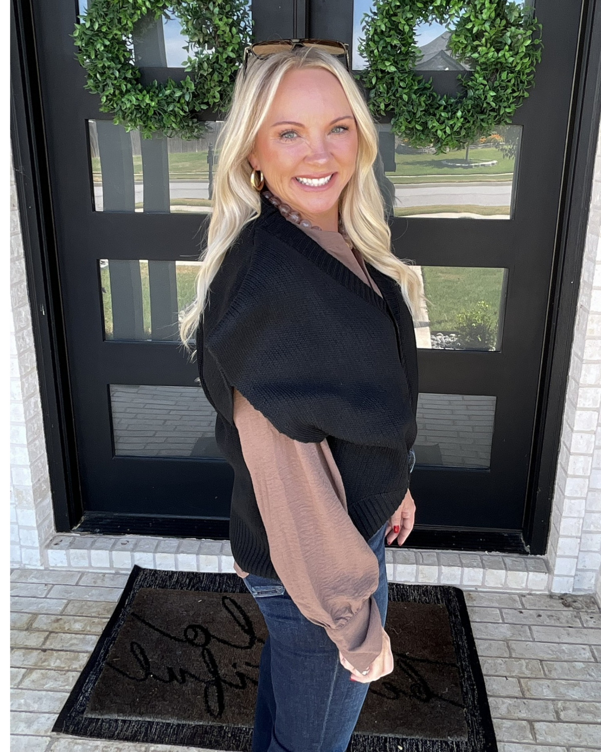 On the Button Cardigan - Black