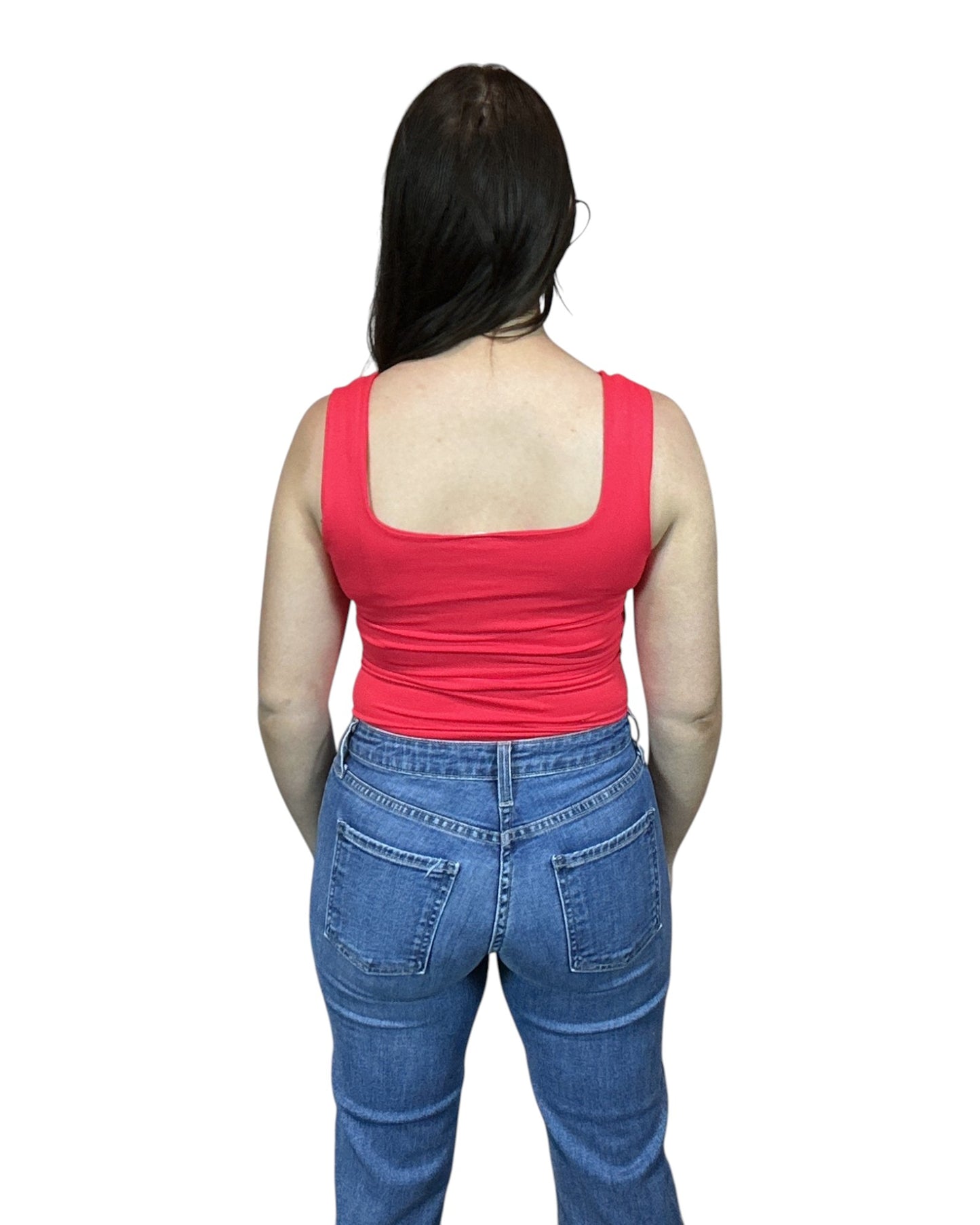 Clean Line Square Neck Tank Top