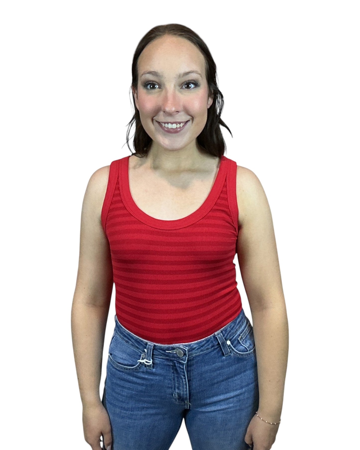 Everyday Reversible Tank - Red Stripes