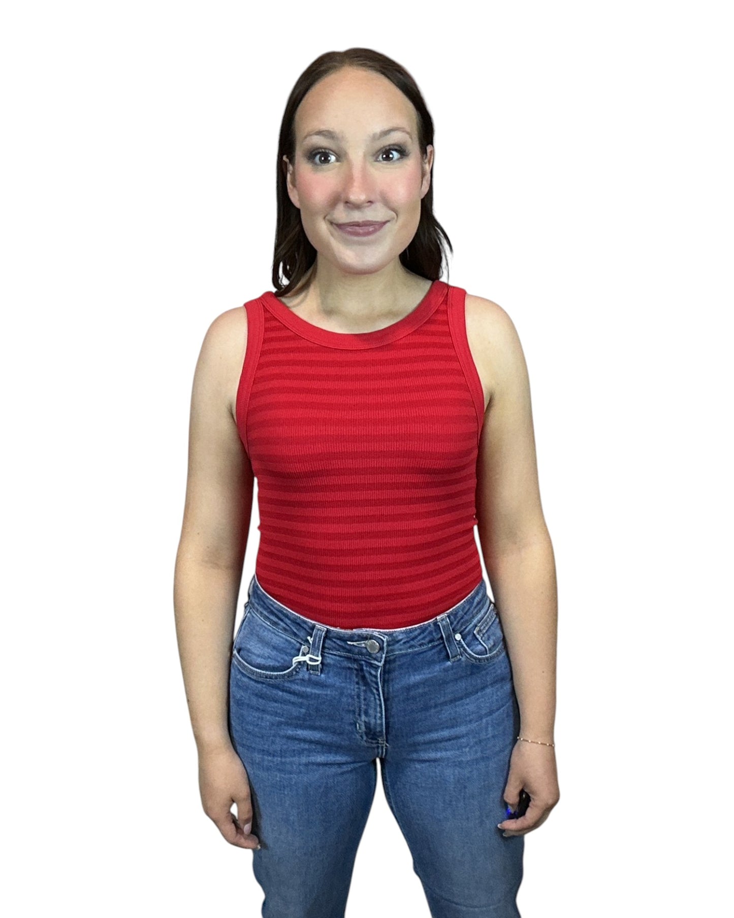 Everyday Reversible Tank - Red Stripes