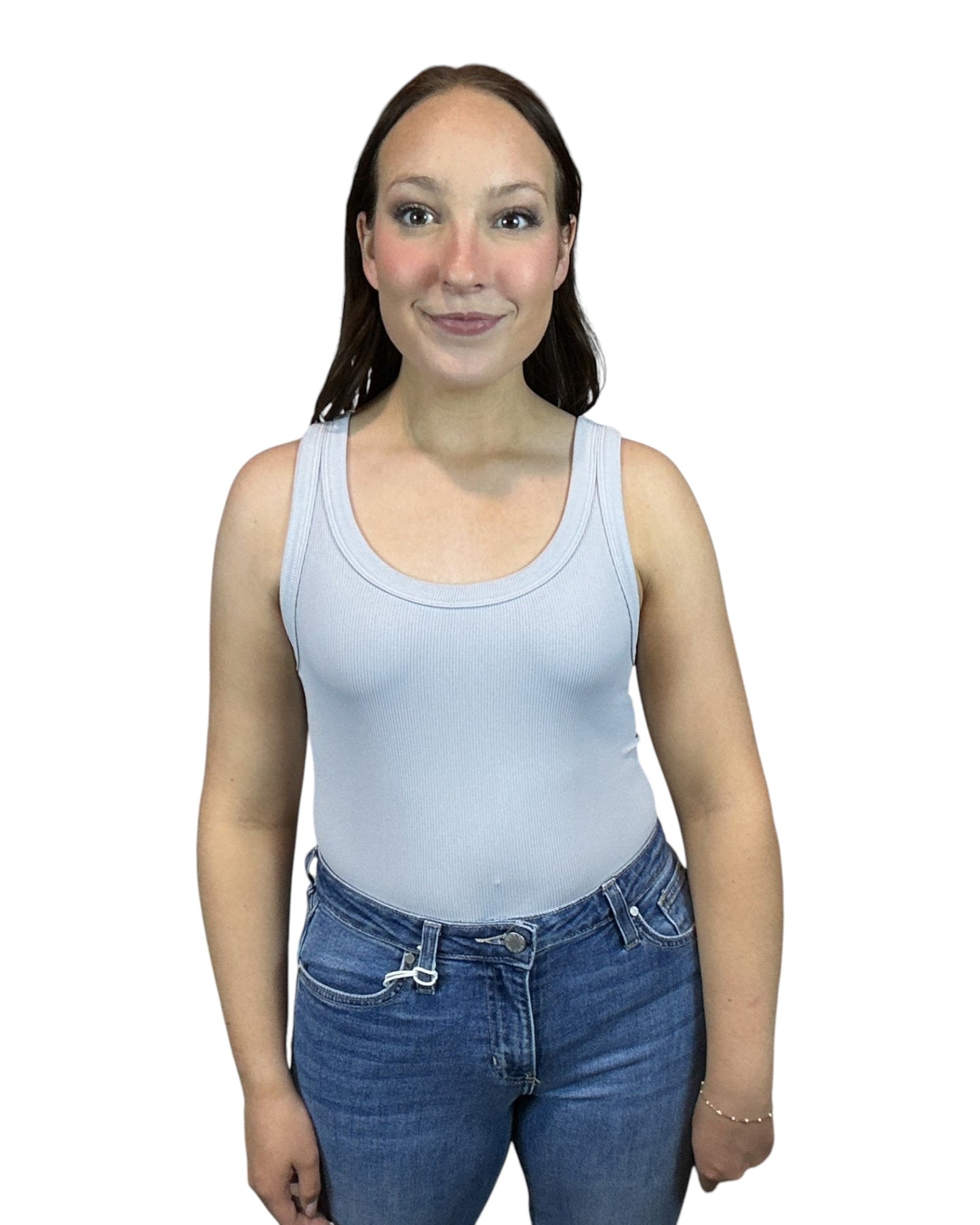 Everyday Reversible Tank - Light Gray