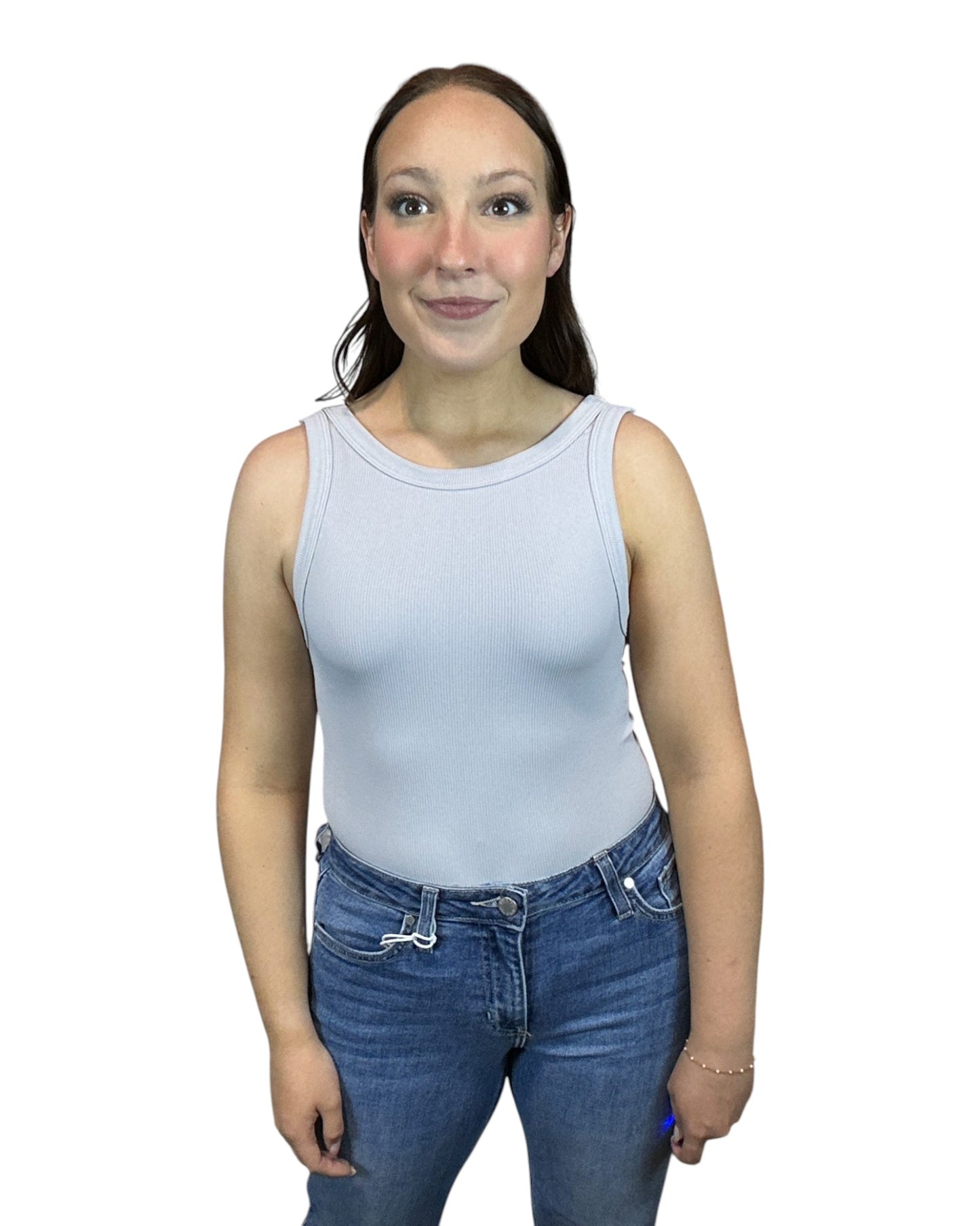 Everyday Reversible Tank - Light Gray