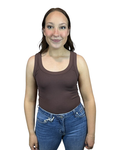 Everyday Reversible Tank - Dark Brown