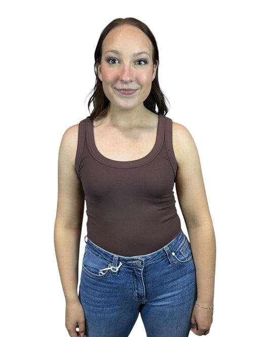 Everyday Reversible Tank - Dark Brown