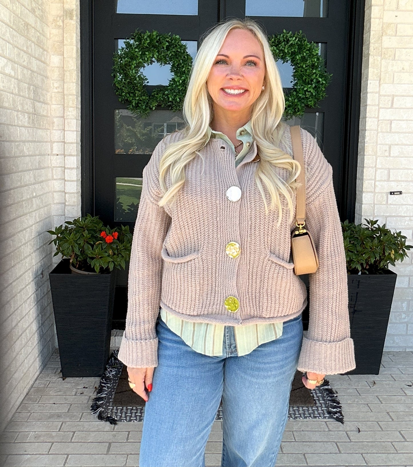 Audrey Knit Cardigan - Oatmeal