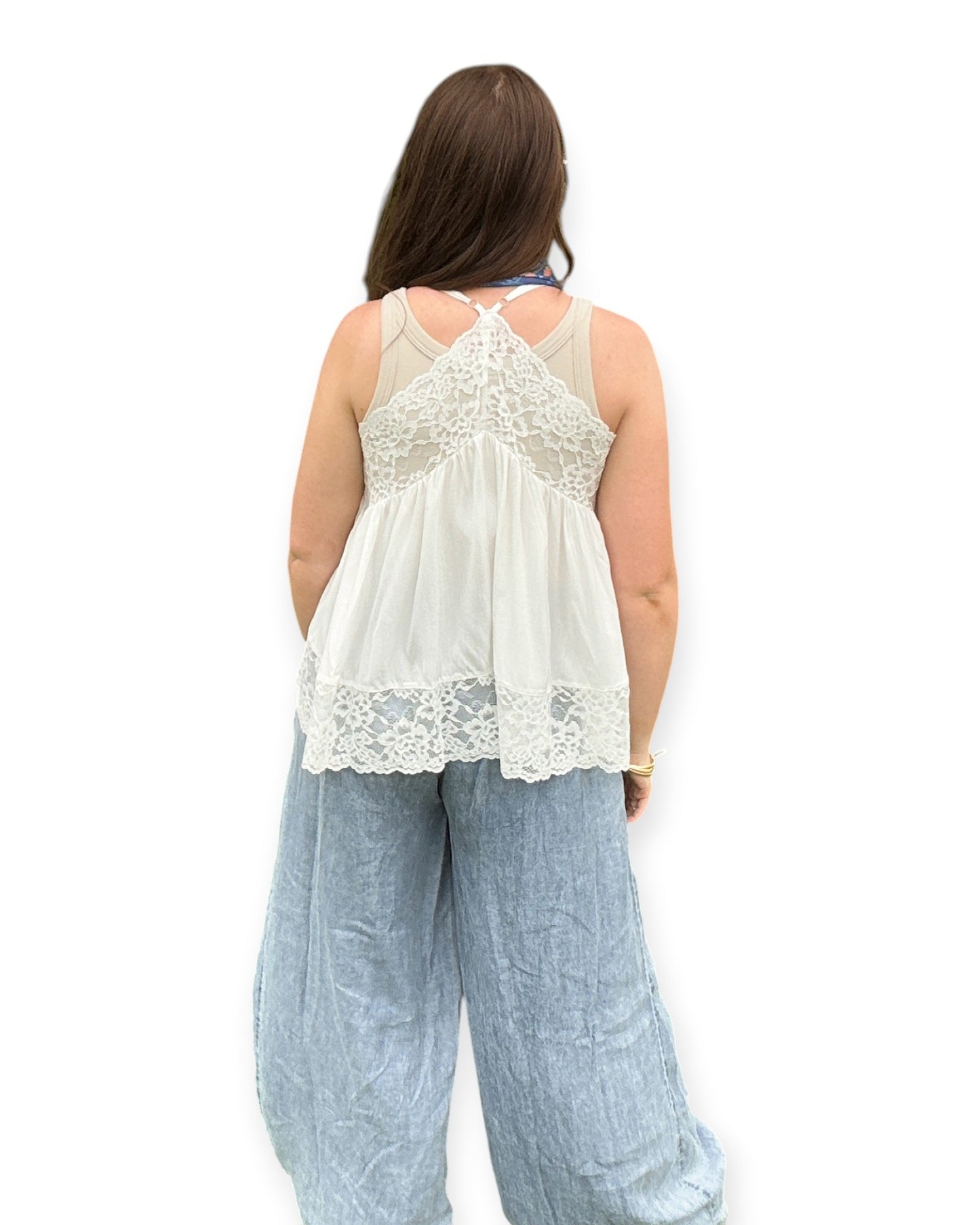 Lace Trim Tank