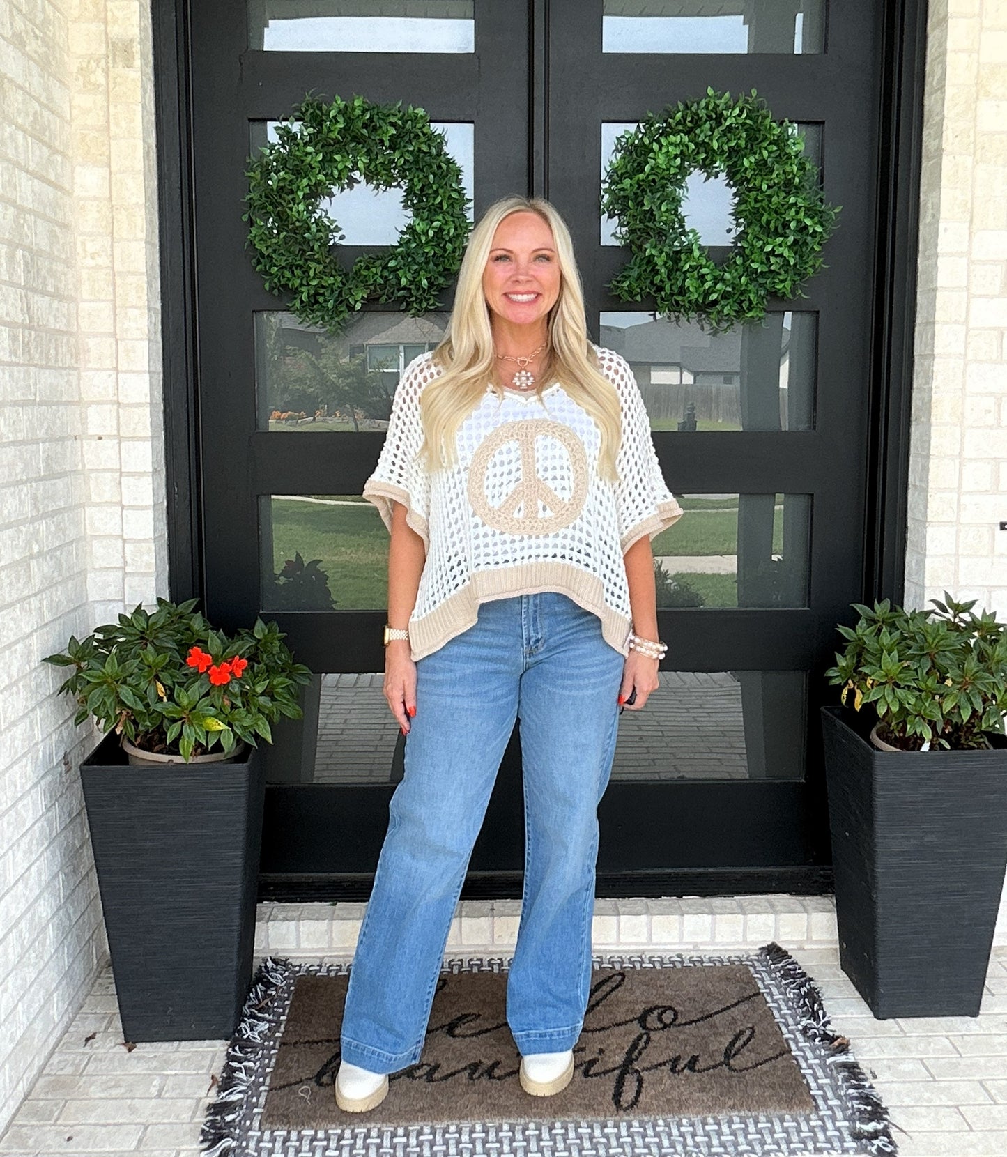 Harvest Peace Knit Top