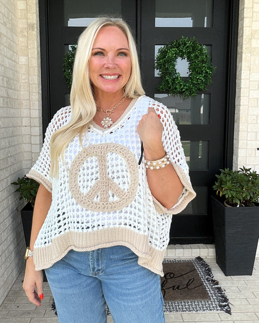 Harvest Peace Knit Top