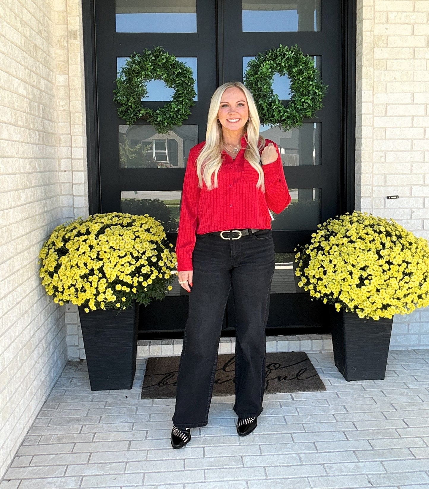 Midnight Stroll High-Rise Wide-Leg Jeans