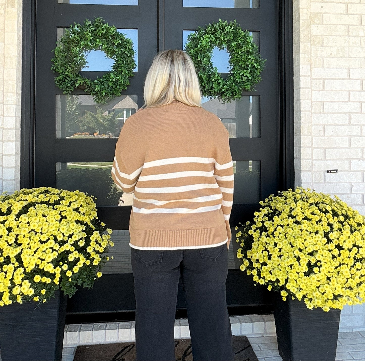 Caramel Stripe Sweater