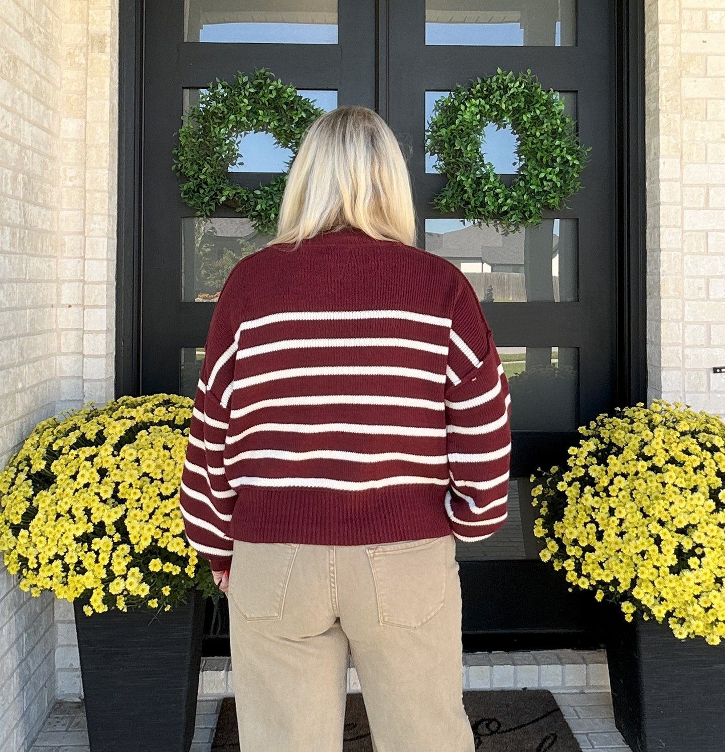 Mulberry Stripe Sweater