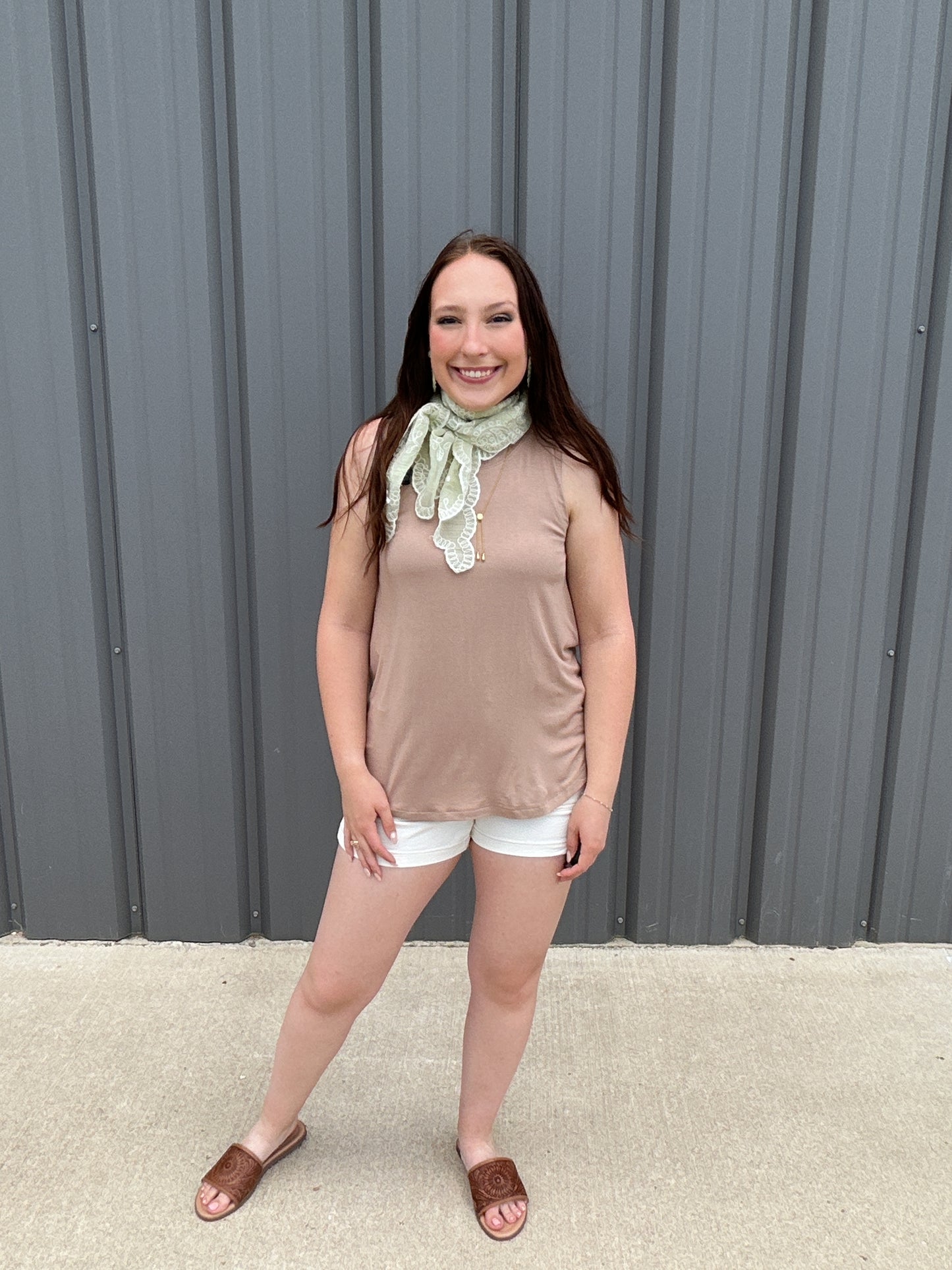 Simply Soft Tank - Taupe