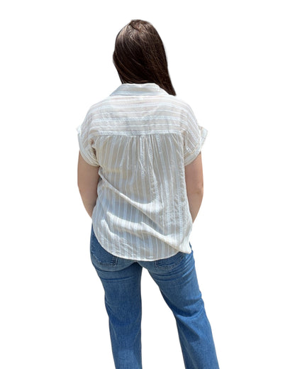 Sandstone Stripe Top - Khaki
