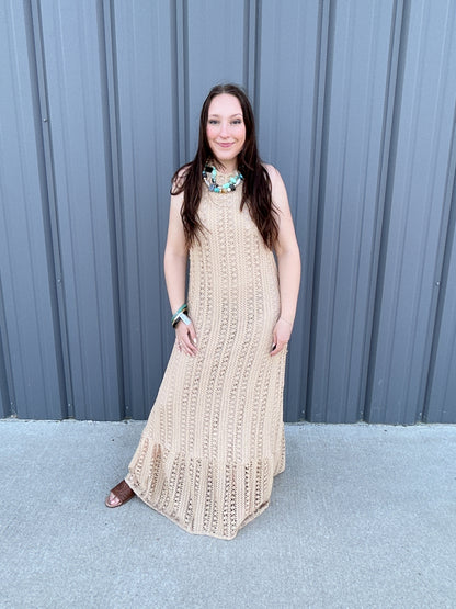 Golden Hour Crochet Dress